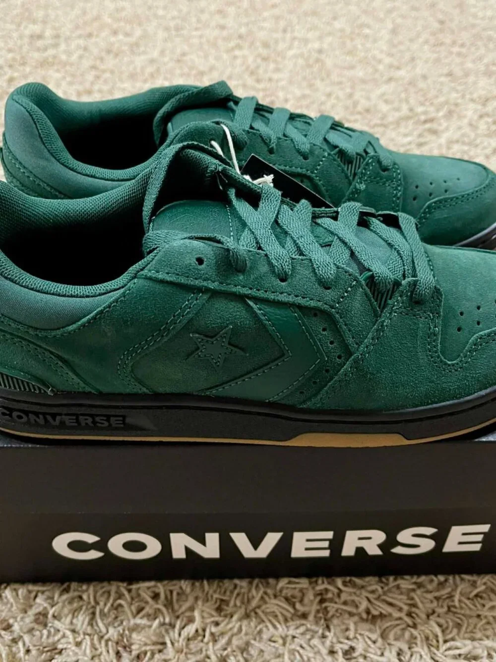 Converse Men's CL98 Suede Low Top Sneakers Shoes Green, Size 8 (New)